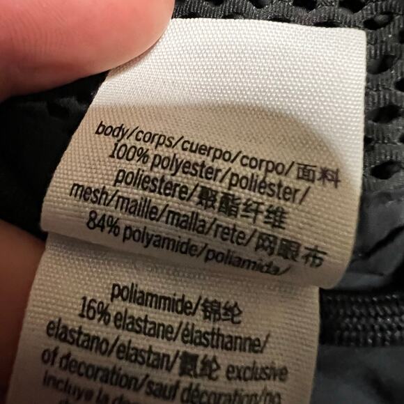 Pink By VS Jacket Womens Medium Full Zip Black Hooded Windbreaker Mesh Jacket - Picture 8 of 8